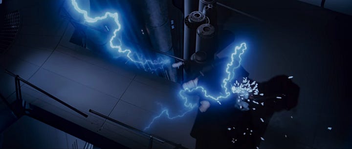 palpatine vader force lightning