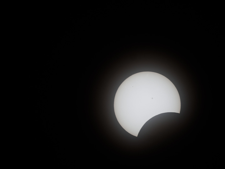 Photos of the partial eclipse taken in New Ipswich, NH
