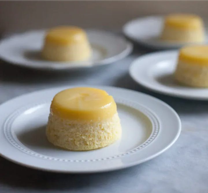 Lemon Curd Pound Cake | Mini Lemon Pudding Cakes