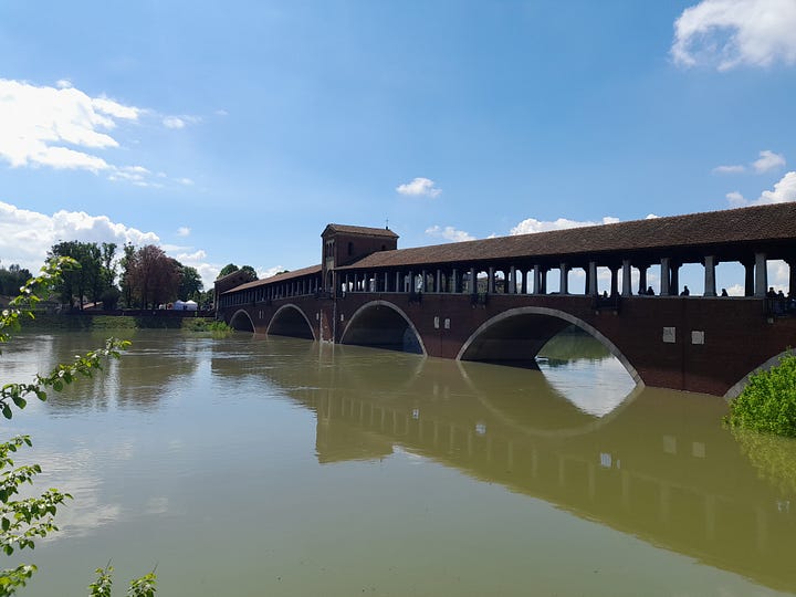 La piena del Ticino a Pavia