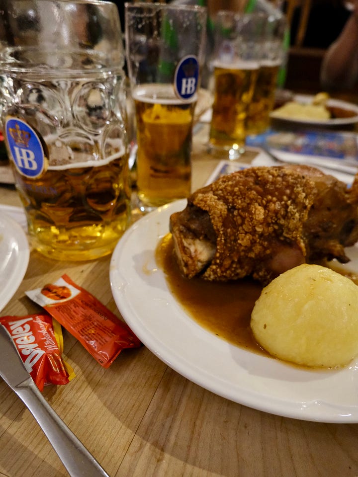 Pork Knuckle with Potato Dumpling