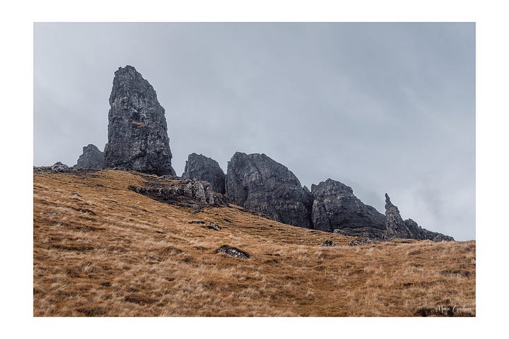 Old Man of Storr basalt columns