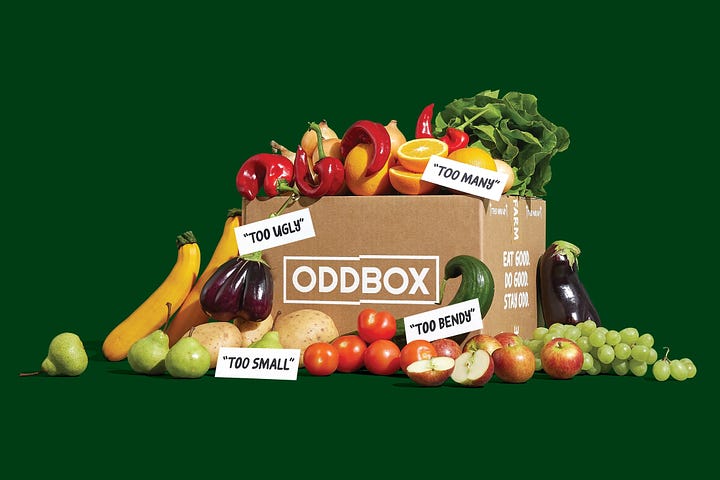 Various UK vegetable box schemes including Abel & Cole, Milk & More, Natoora and Oddbox.