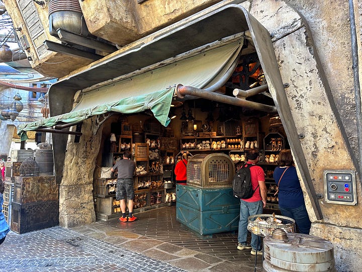Interior of the marketplace at Disney's Star Wars Galaxy's Edge