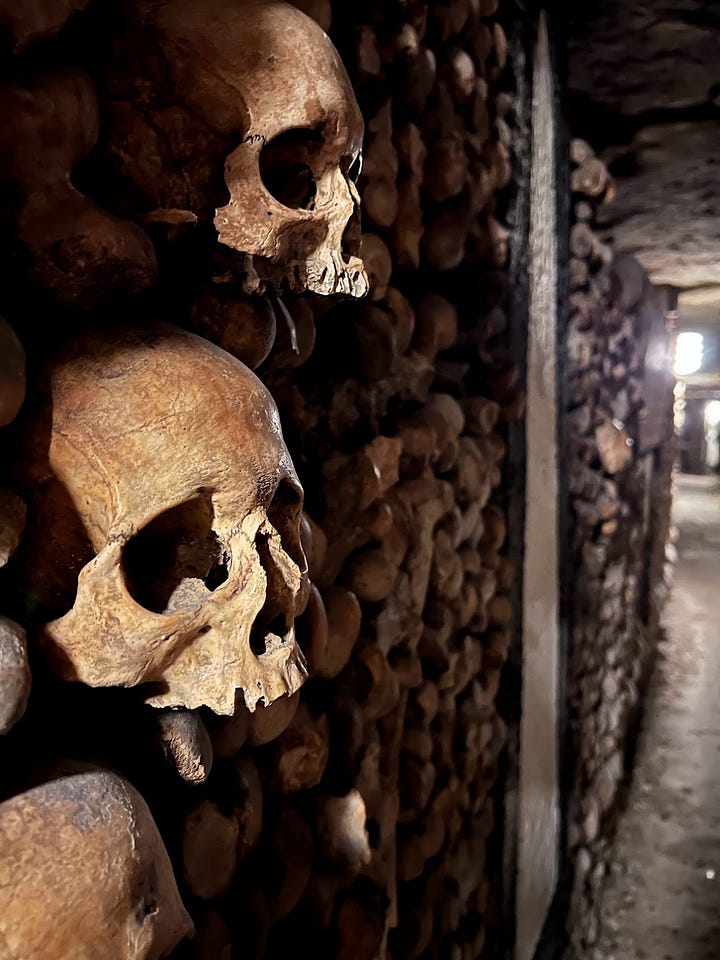 Visiting skulls and bones beneath Paris