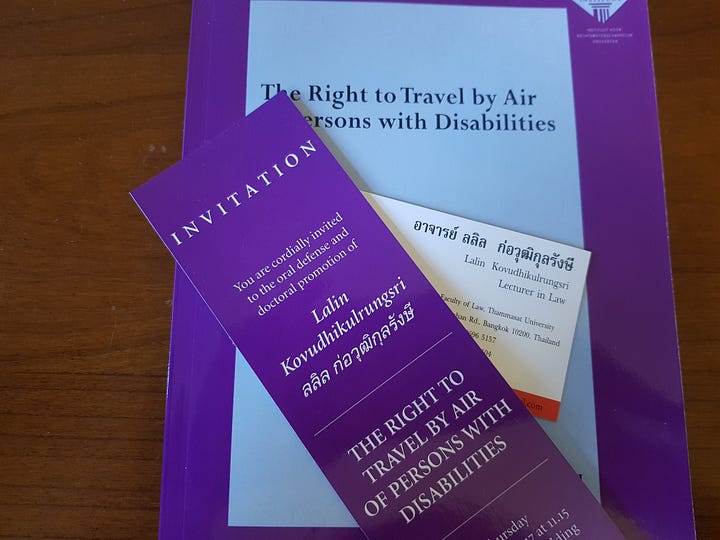 Thesis rights of people with disabilities to air travel