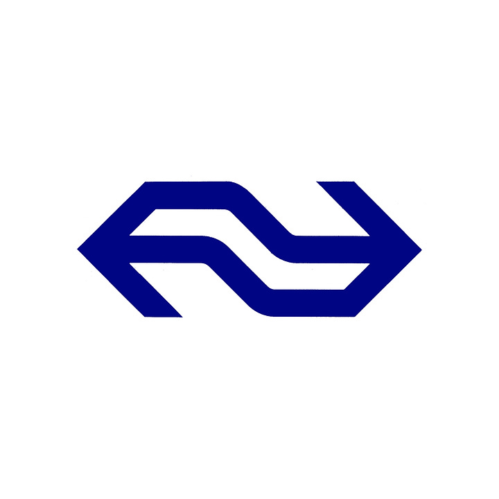 Tel Design's 1967 logo for Dutch rail network Nederlandse Spoorwege