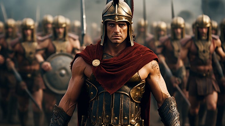 Achilles cinematic still + Brad Pitt