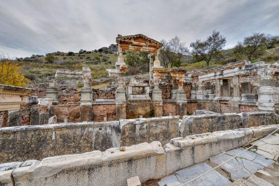 The Nymphaeum Traianus in Ephesus, Turkey