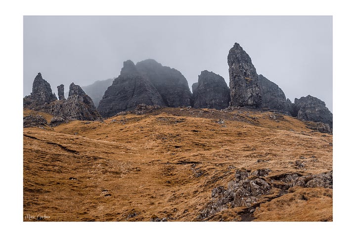 Old Man of Storr basalt columns