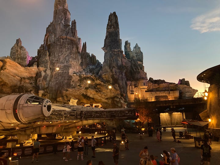 side by side images of Pandora and Galaxy's Edge