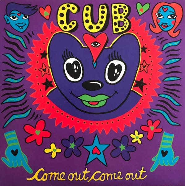 TMBG Factory Showroom Album Cover; Cub Come Out Come Out Album Cover