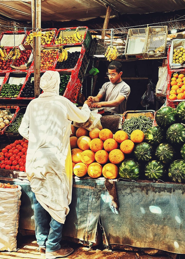 Markets in Morocco  - Baxter Skillful Scribbler