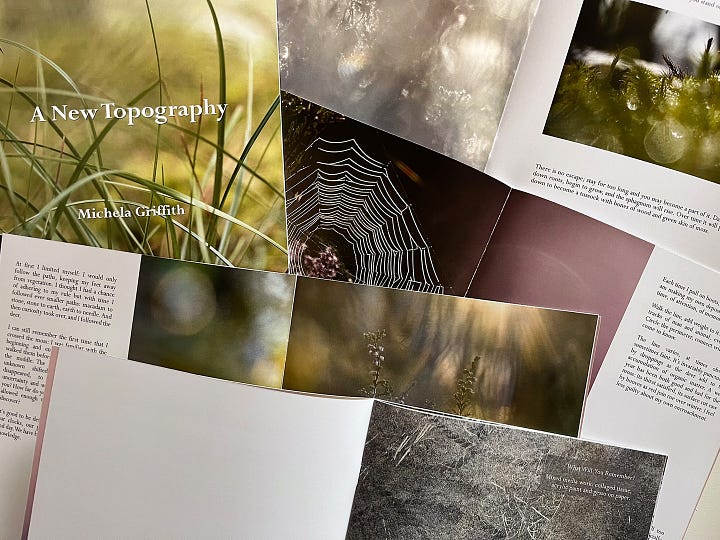 Sample images of A New Topography book by Michela Griffith 
