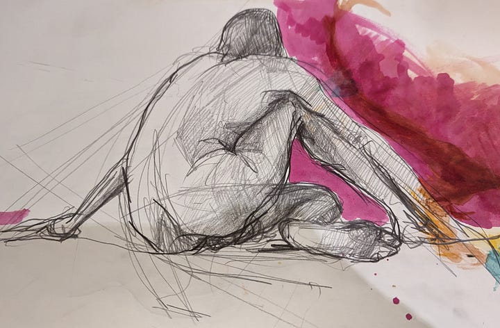 life drawing nude male in Cardiff