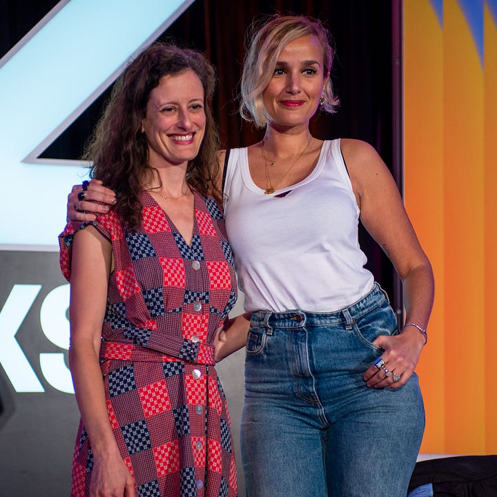 Austin Film Society's Holly Herrick and Ducournau
