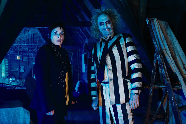 Stills from the new release films Beetlejuice Beetlejuice, Thelma, Maurice and I and Rebel Ridge