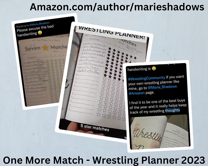 One More Match Wrestling Planner 2023