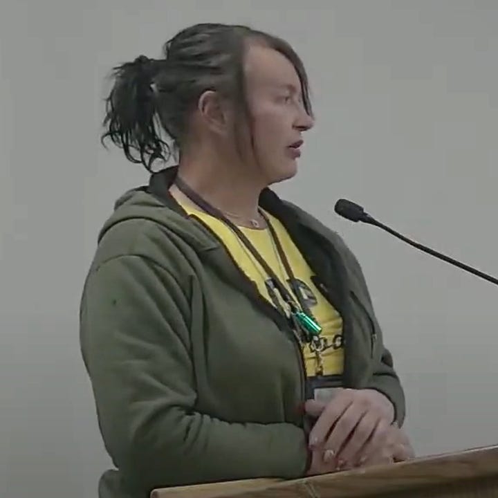 Leeanne Clarke, Delissa Chase, Nick Foley and Jen DeFalco spoke during Public Comment. (Image source: screen capture from City video)