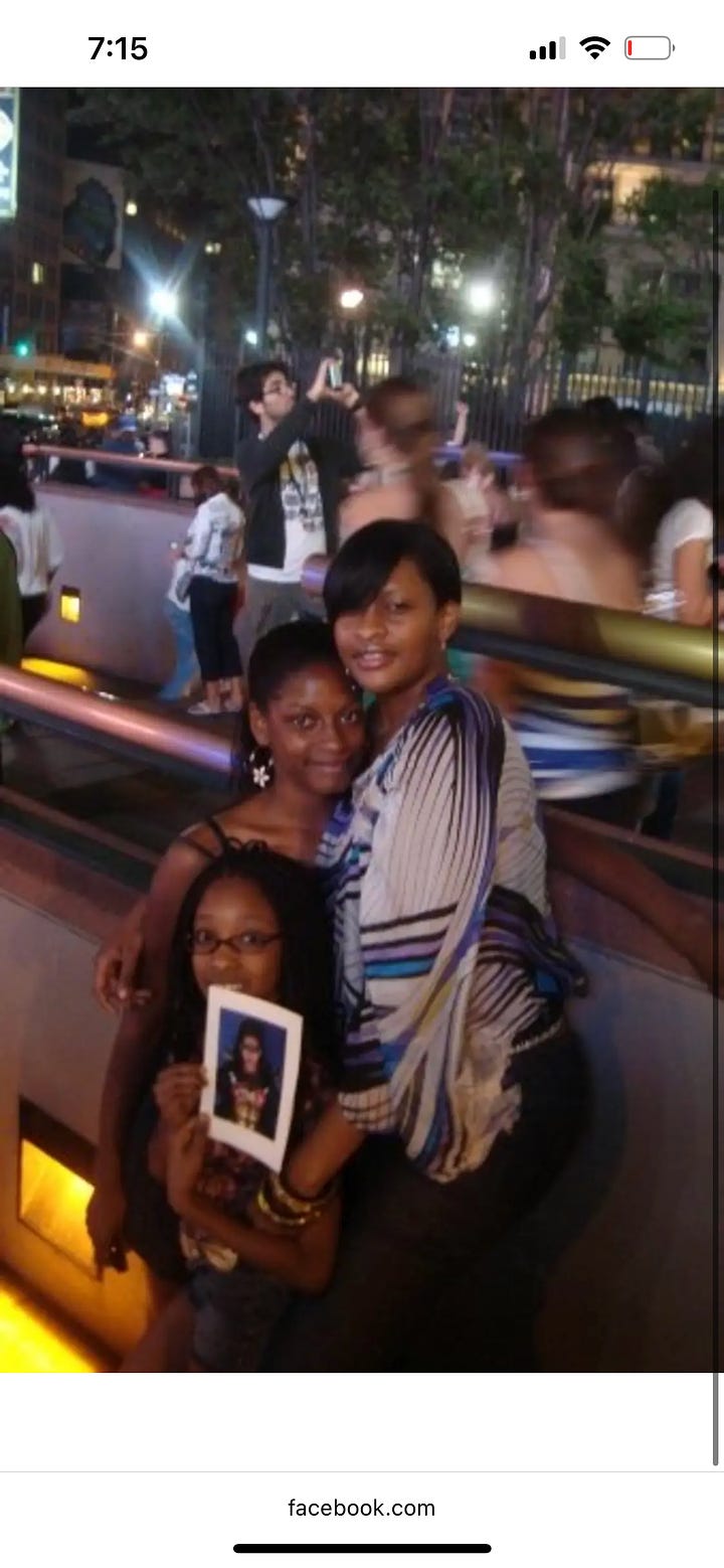 Photos of my sister, my mom, and myself at Our first Beyoncé concert. The I Am World Tour at Madison Square Garden. 