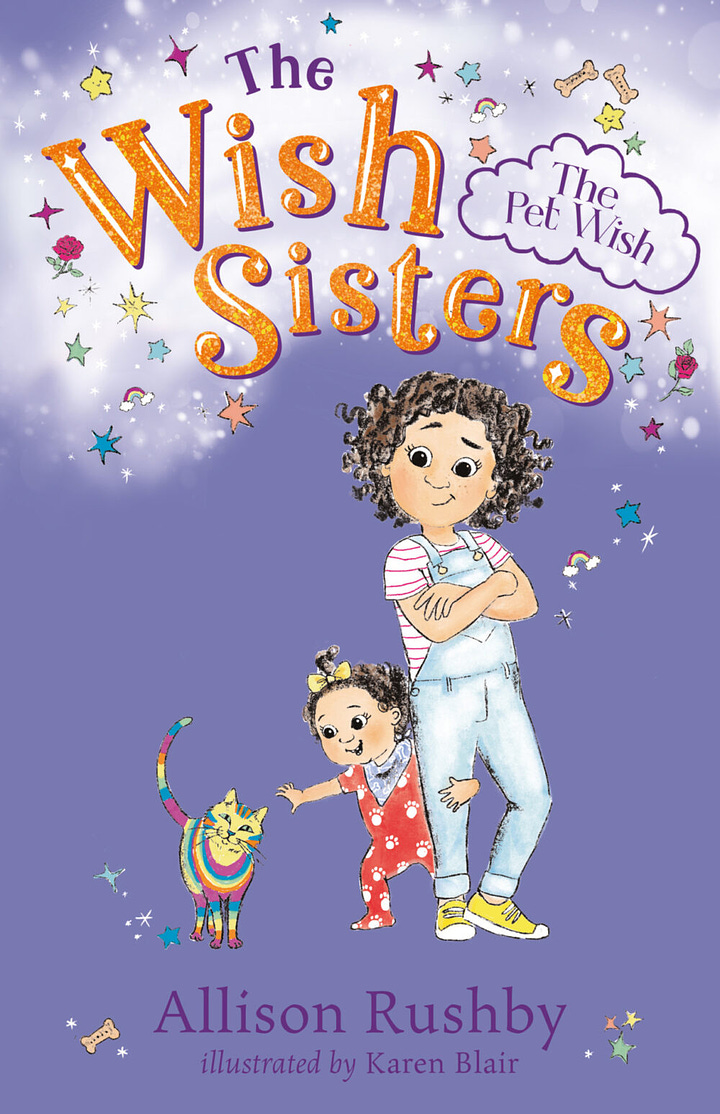 Covers for Teacher, Teacher (edited by Megan Daley), The Wish Sisters: The Running Wish and The Pet Wish by Allison Rushby, and The First Summer of Callie McGee by A. L. Tait