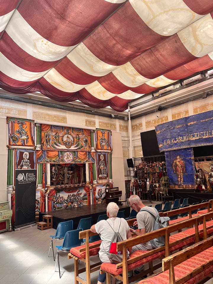 marionette theatre, puppets, palermo