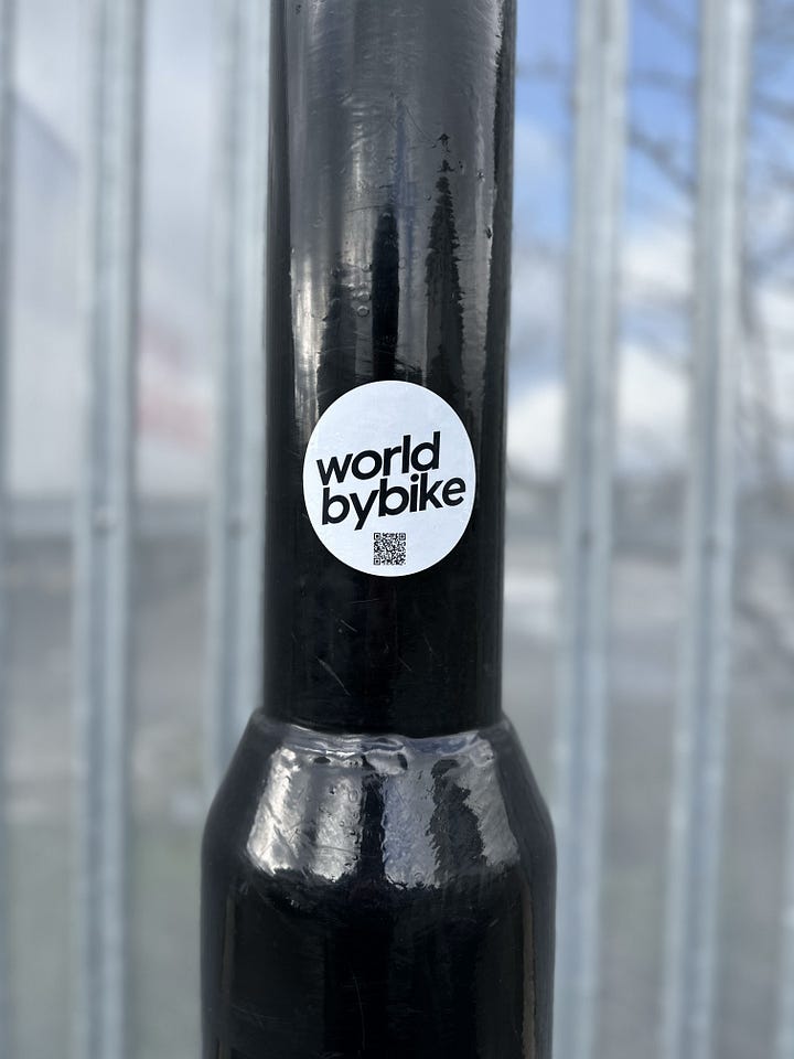 worldbybike stickers