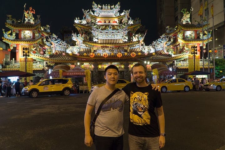 Kevin Lee and Matt Swider at in Taipei