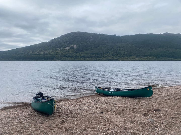 The Joshua Tree. One of the only places you can camp (or stop) on the southern end of Loch Ness