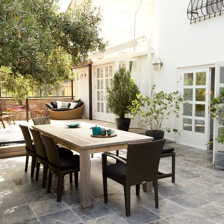 Examples of outdoor living spaces