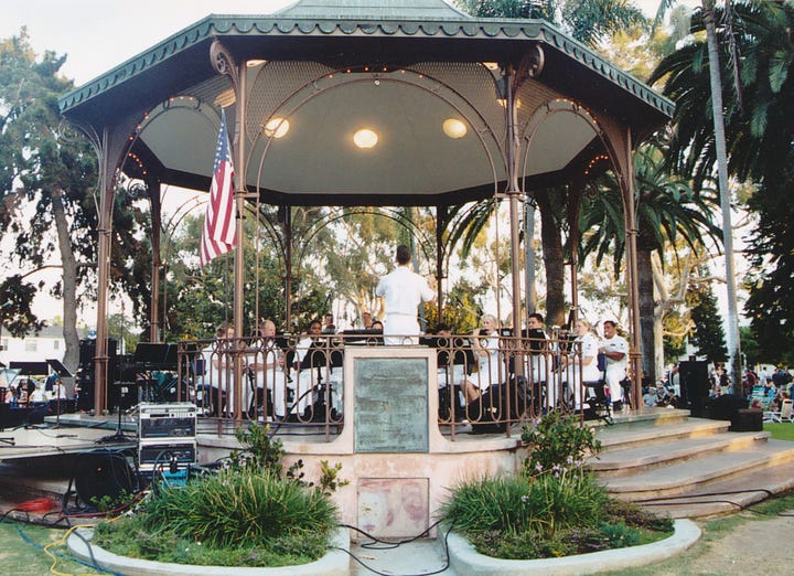 coronado concerts, spreckels park, music, coronado, summer concerts