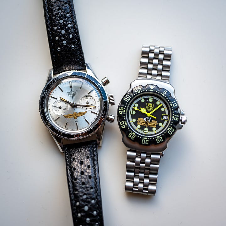 Vintage Heuer Autavia and Formula 1 Indianapolis Motor Speedway