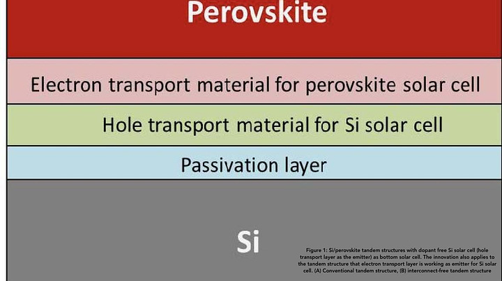 Silicon Perovskite Tandem Photovoltaic Cell Incorporating Dopant-free Si Cell