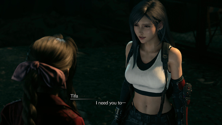 How does Tifa calling a ghost girl Marlene lead Aerith to know that it's her who Tifa needs to be taken to safety?