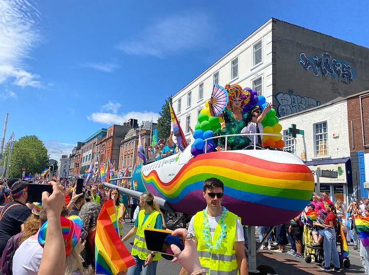 Some snapshots from last year's Pride parade in Dublin