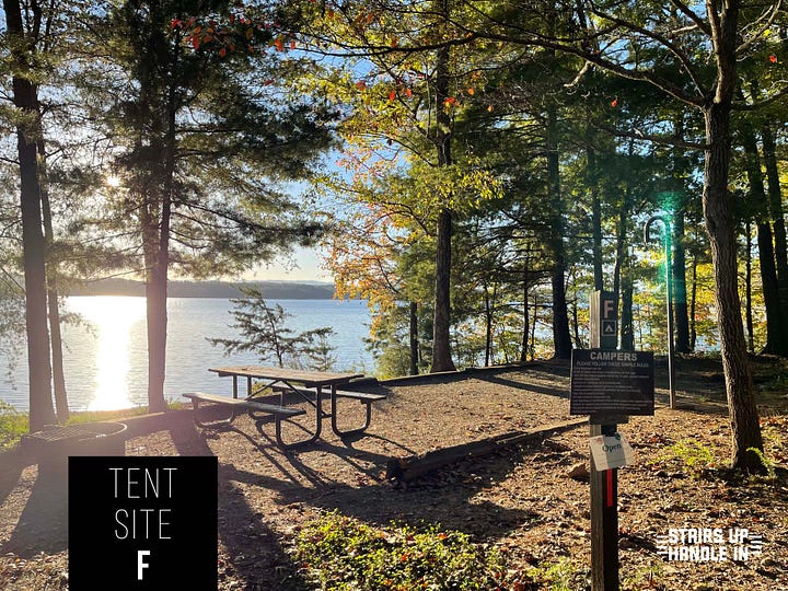 Morganton Point Tent Sites & Facilities