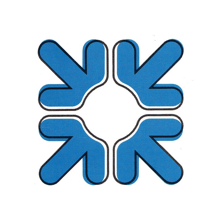 Mark Woodham & Allied international Designers' 1968 logo for The Royal Bank of Scotland