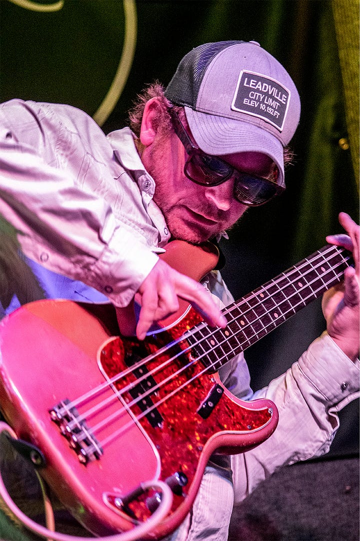Jacob Seigler gives a clinic on the bass at every show