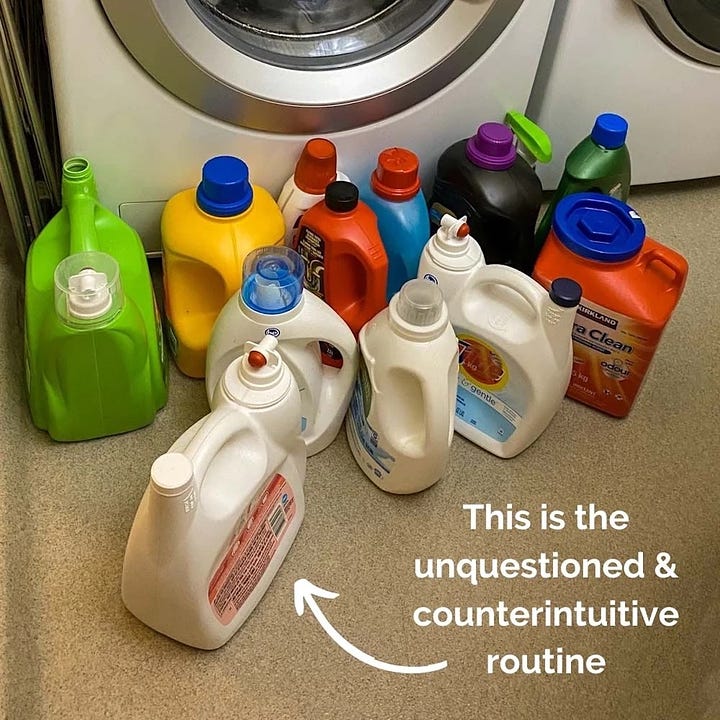 lightweight strips of detergent can save enormous waste compared to plastic jugs full of liquid.