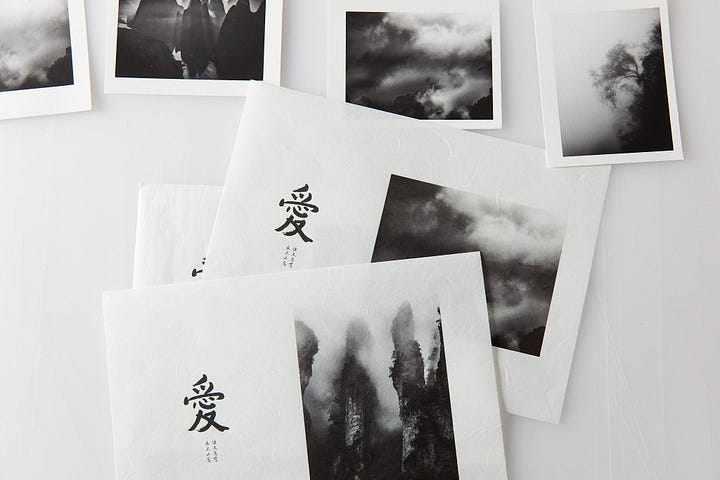 A few Awagami Unryu Thin 55gsm White final prints