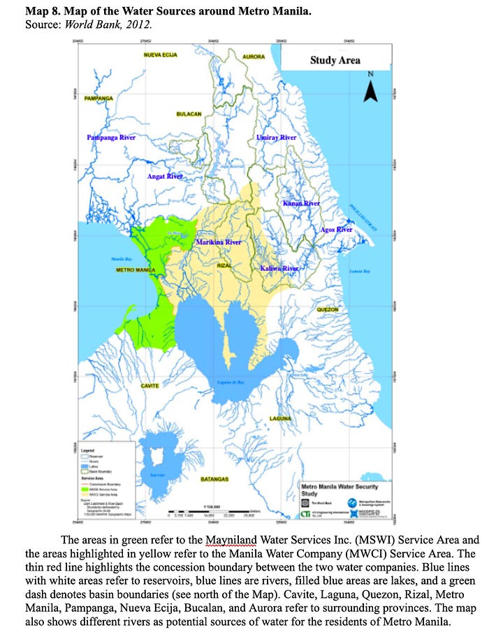 These two images are maps of the Philippines and the surrounding bodies of water, with captions written by Kimberly as they relate to her work.