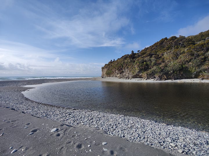 Ōkārito to Three Mile Beach, via the pack track