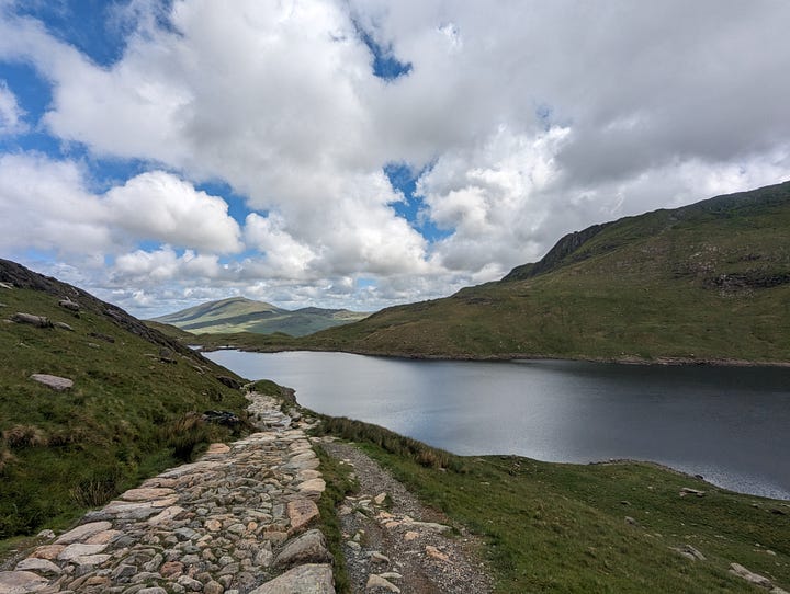 hikers on snowdon