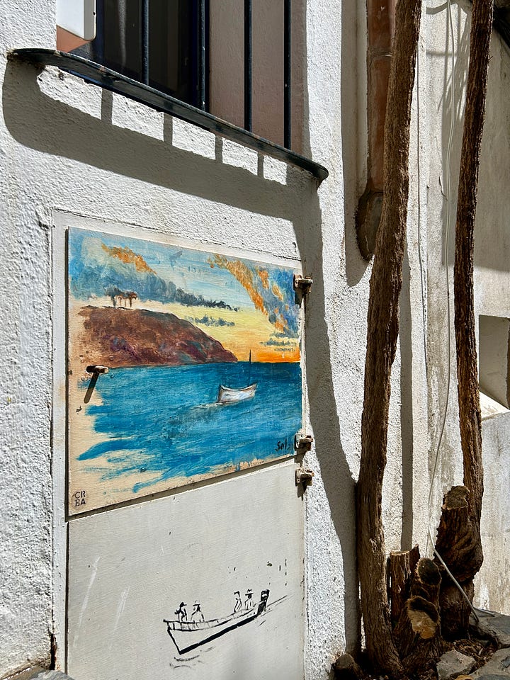 Cadequés Harbor & local street art
