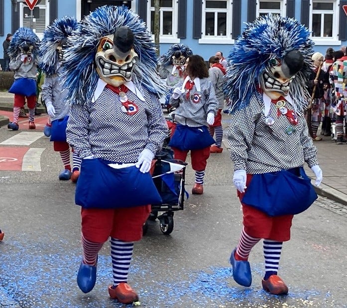 Fasnacht / carnival figures in southwest Germany