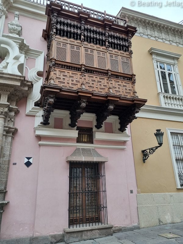 Pictures of the Historic city center in Lima, Peru