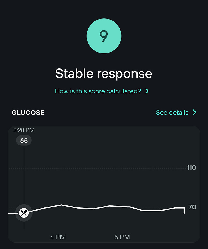 green mint chip ice cream, white mint chip ice cream, my glucose response to metabolically healthy ice cream