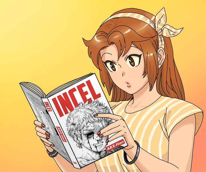 Anime girls reading fiction