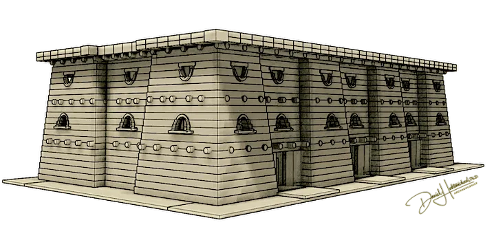 Figure 1: Dr Daniel Habtemichael Reconstruction Of The Court-House, Figure 2: My Colored Reconstruction