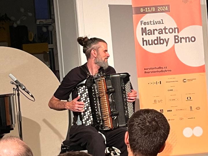 Some musicians playing at Brno Music Marathon